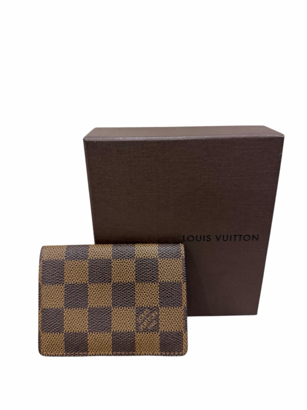 Authentic Louis Vuitton Damier Ebene Business Card Holder Wallet LV Porte Cartes - Picture 2 of 12